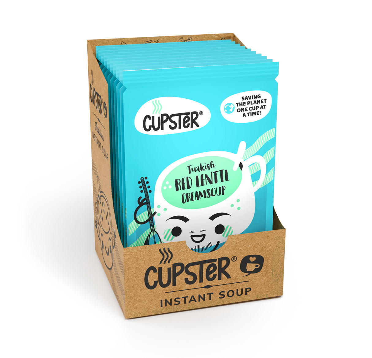 Cupster Instant Török vöröslencse krémleves 10x23g NEW