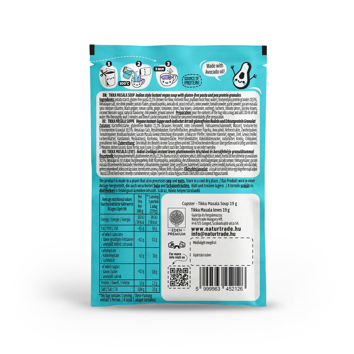 Cupster Instant Tikka Masala leves 10x19g NEW