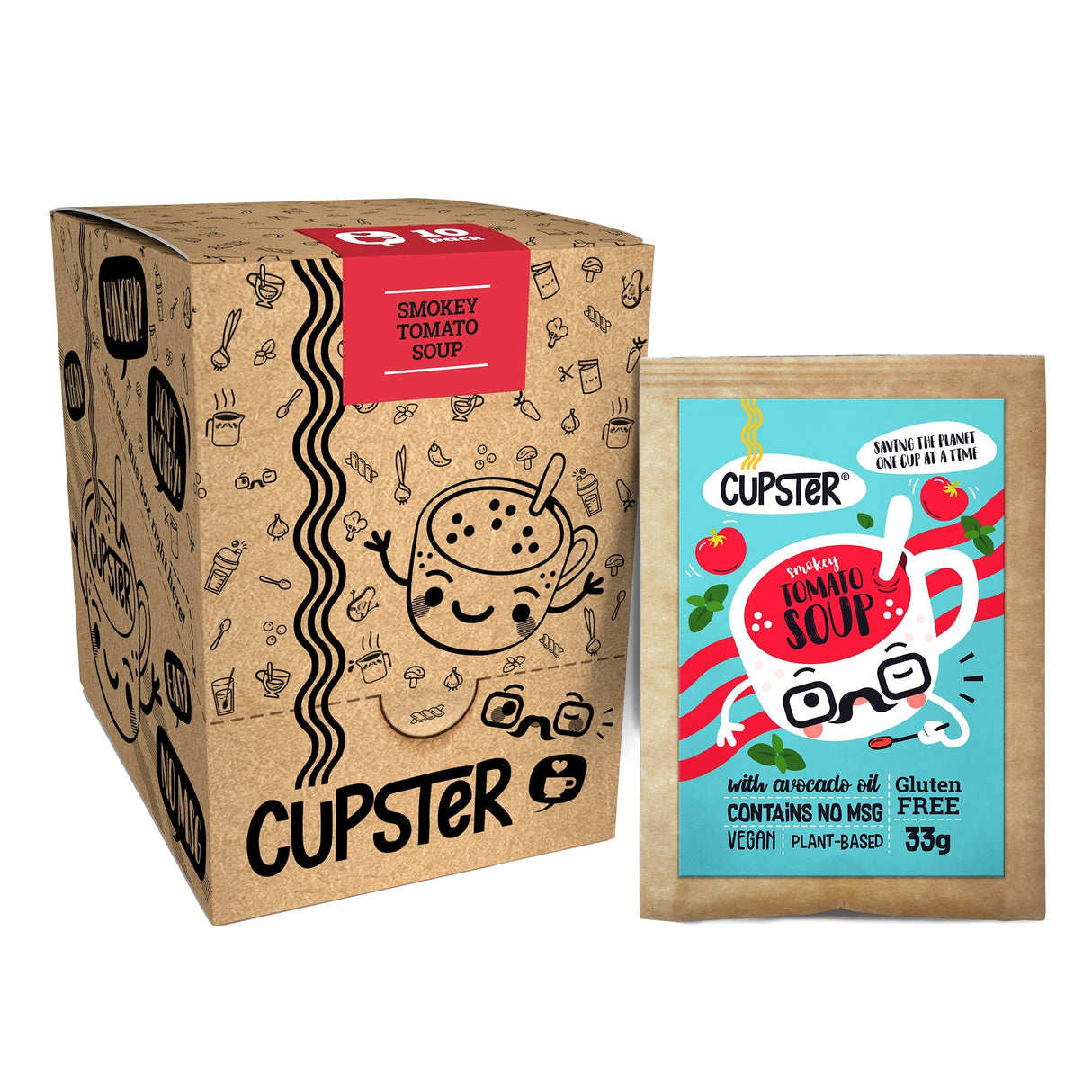 Cupster instant paradicsomleves 10 db - kínálódobozban