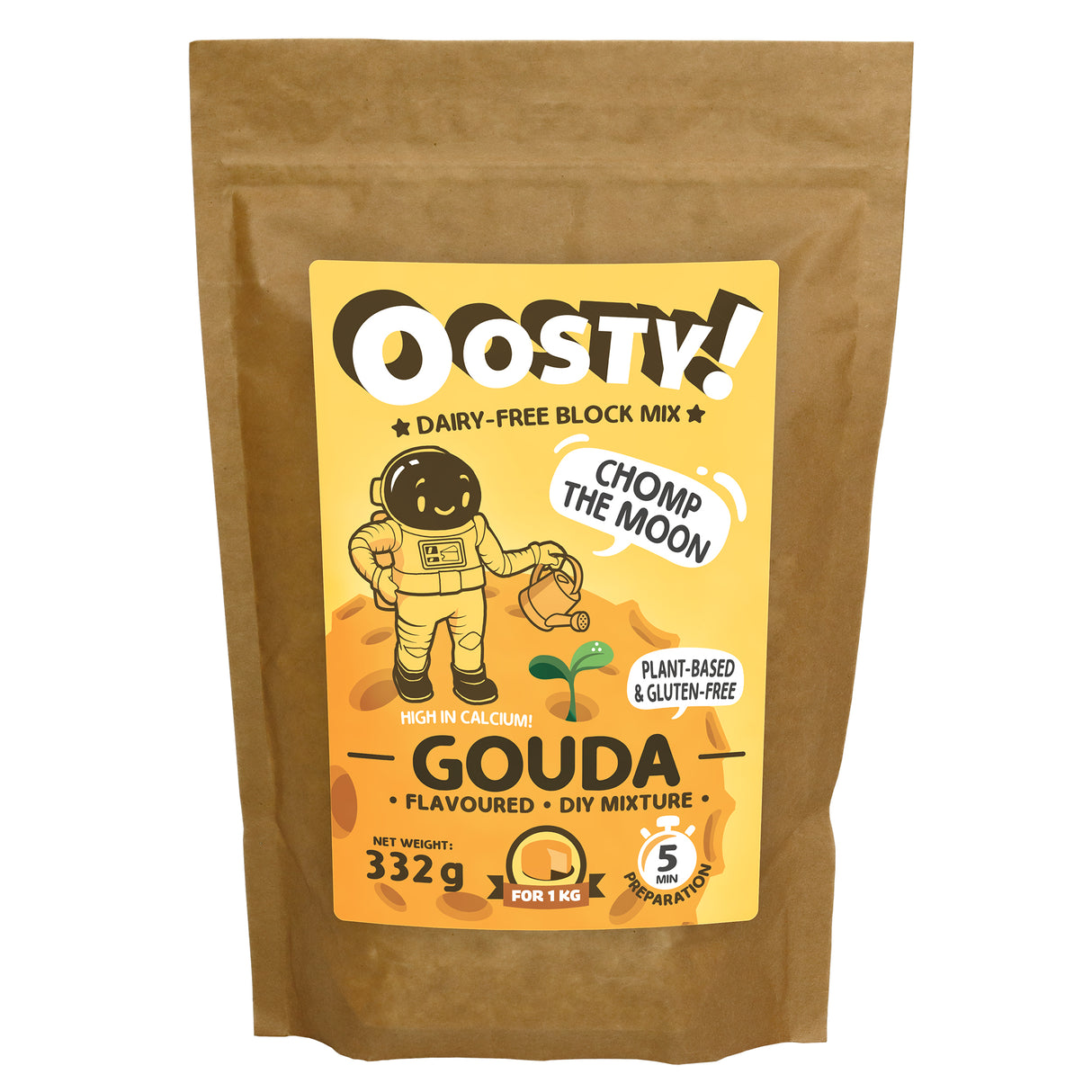 Oosty Gouda ízű növényi alap mix 332g (1kg növényi "sajthoz")