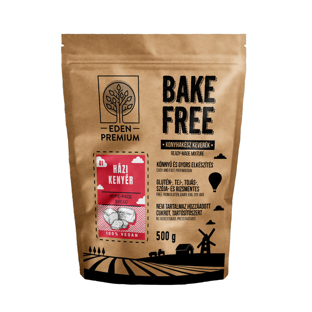 Bake-Free Házi kenyér lisztkeverék 500g