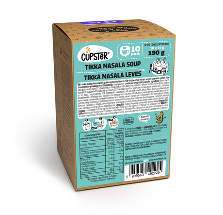 Cupster Instant Tikka Masala leves 10x19g NEW