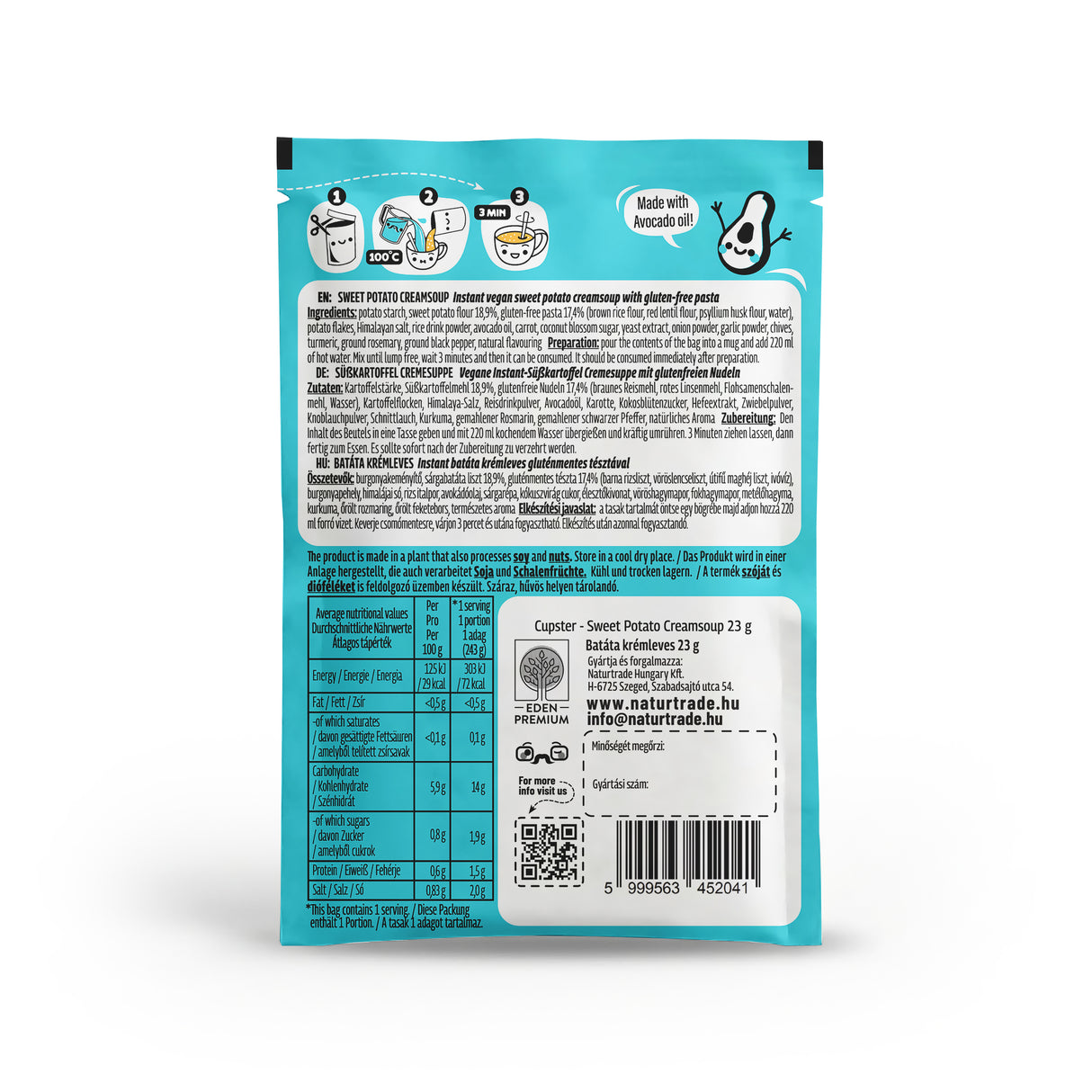 Cupster Instant Batáta krémleves 10x23g NEW