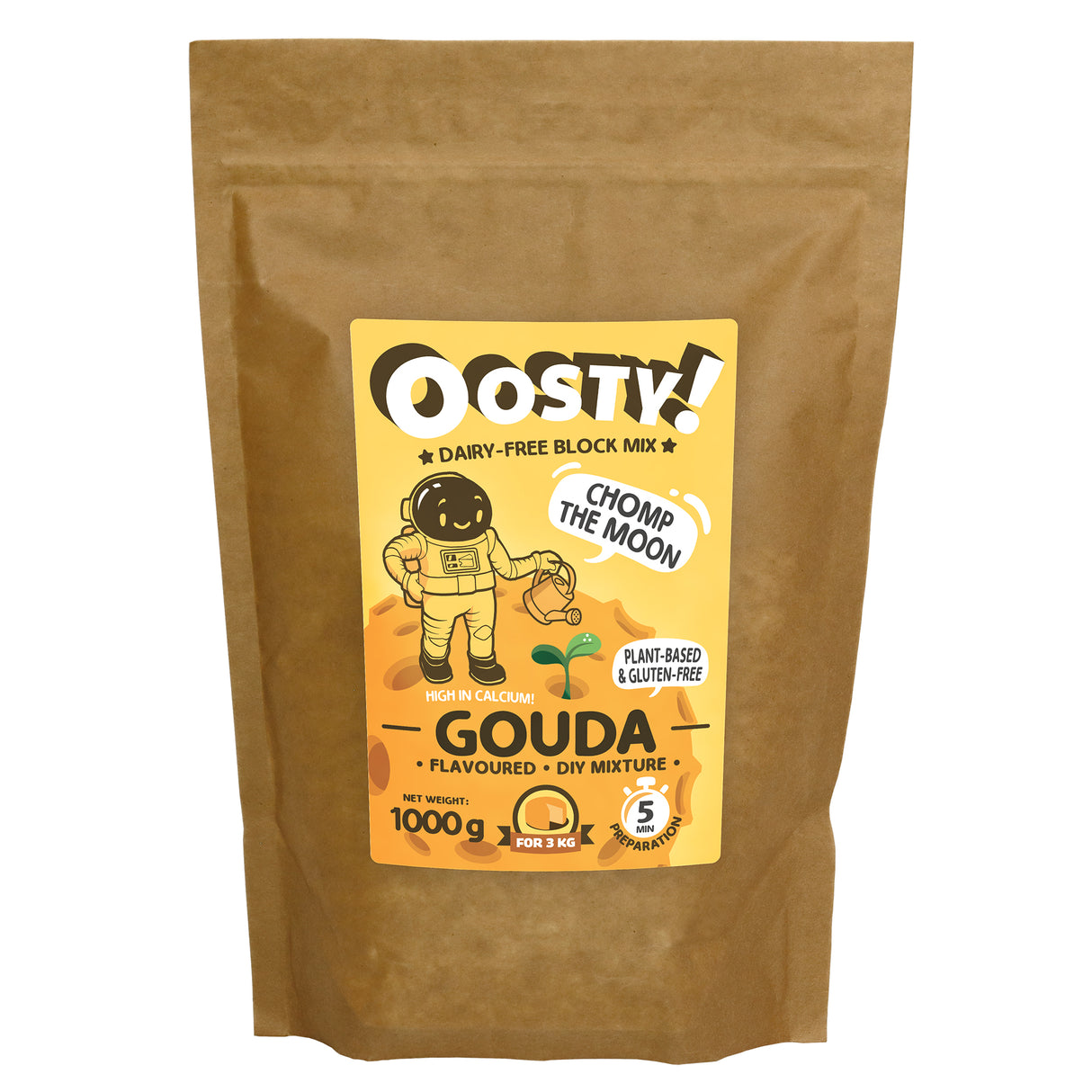 Oosty Gouda ízű növényi alap mix HORECA 1kg (3kg  növényi "sajthoz")