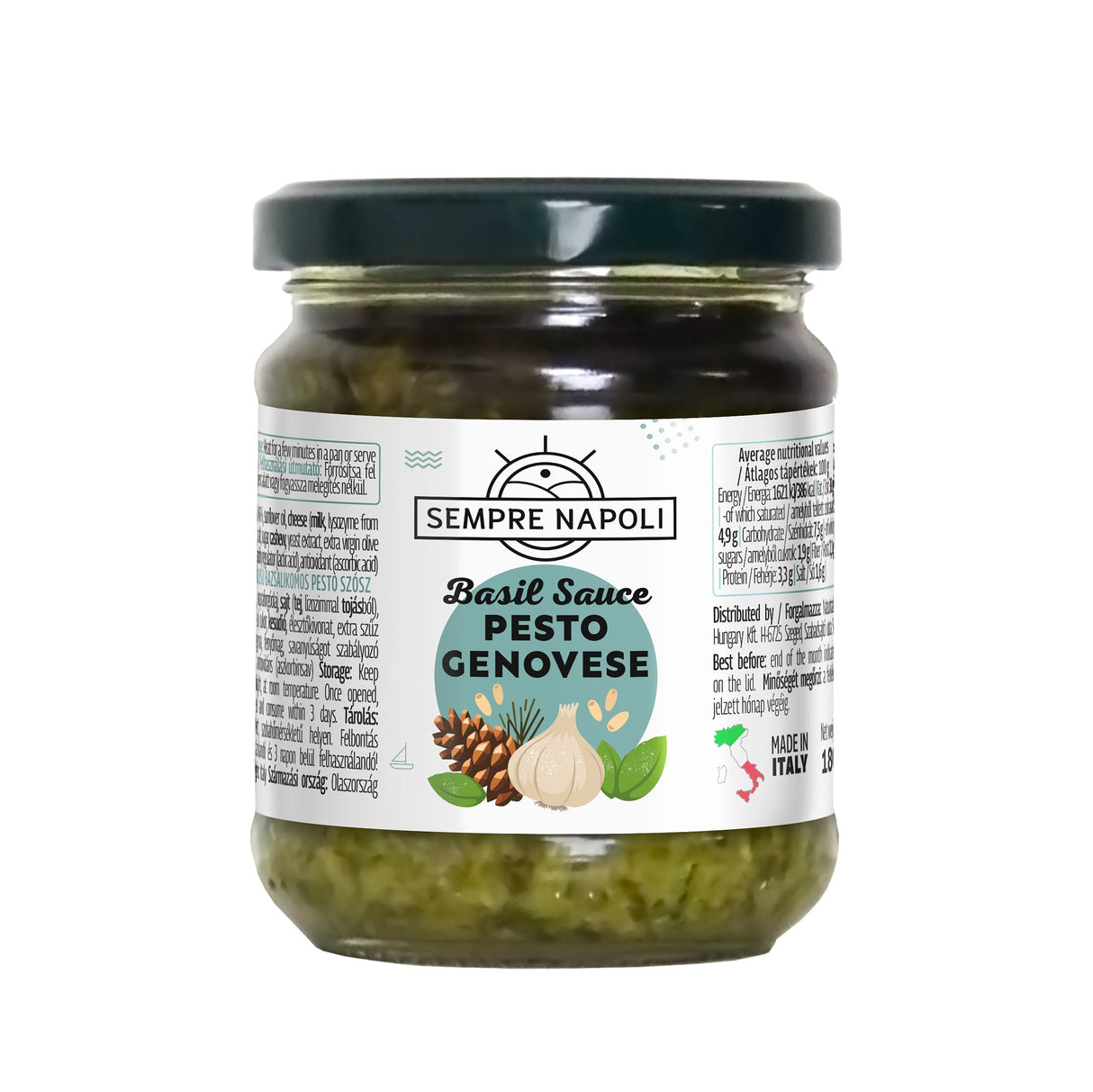 Sempre Napoli – Genovai stílusú bazsalikomos pesto szósz 180g